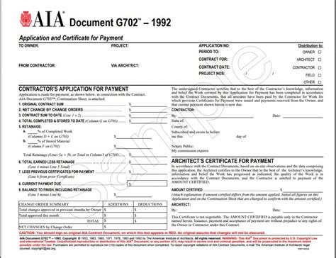 aia document g702 1992